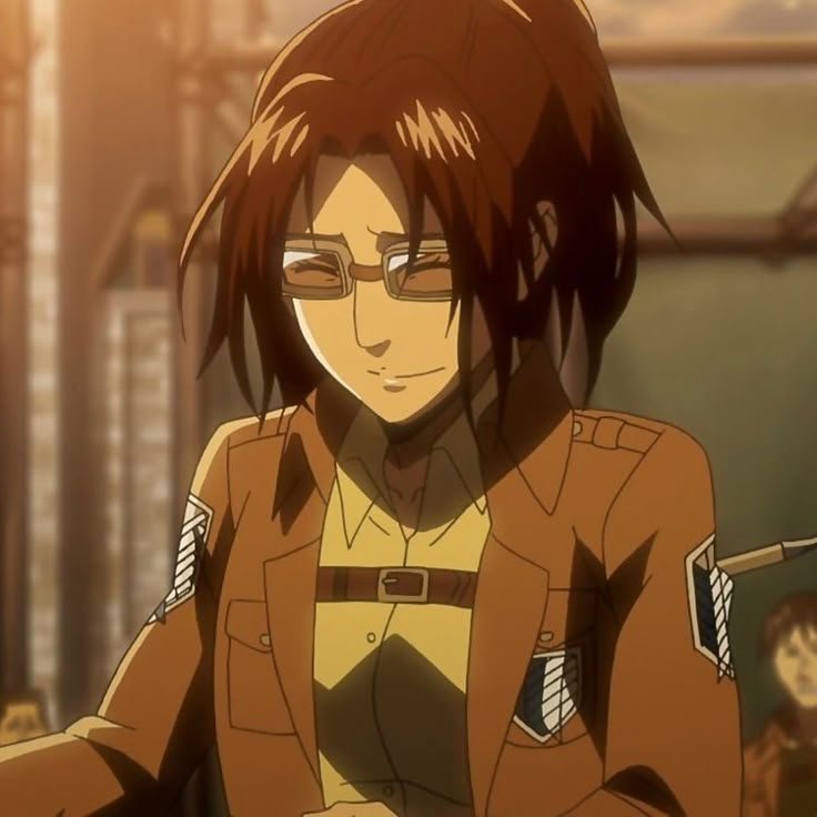 Hange Zoe 14th Commander of the Survey Corps and Titan researcher